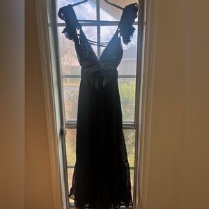 Elegant Black Lace Dress